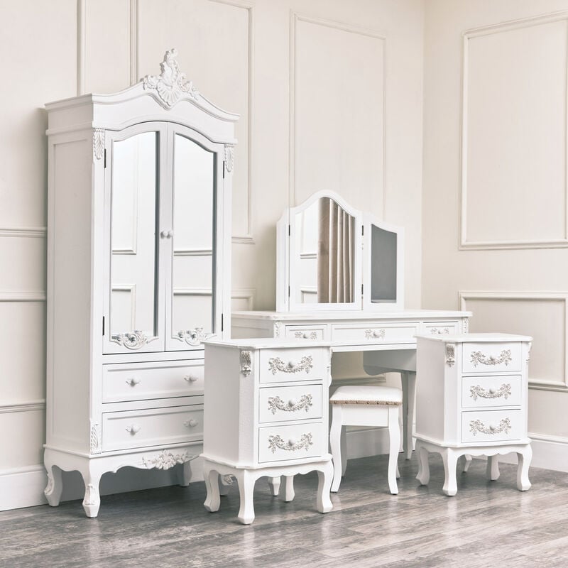 6 Piece Bedroom Set - Pays Blanc Range - Antique White