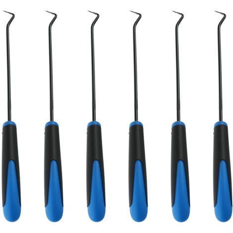 6 Piece Hook Pick Set for Engineering Craft Work O-Ring 241mm Steel