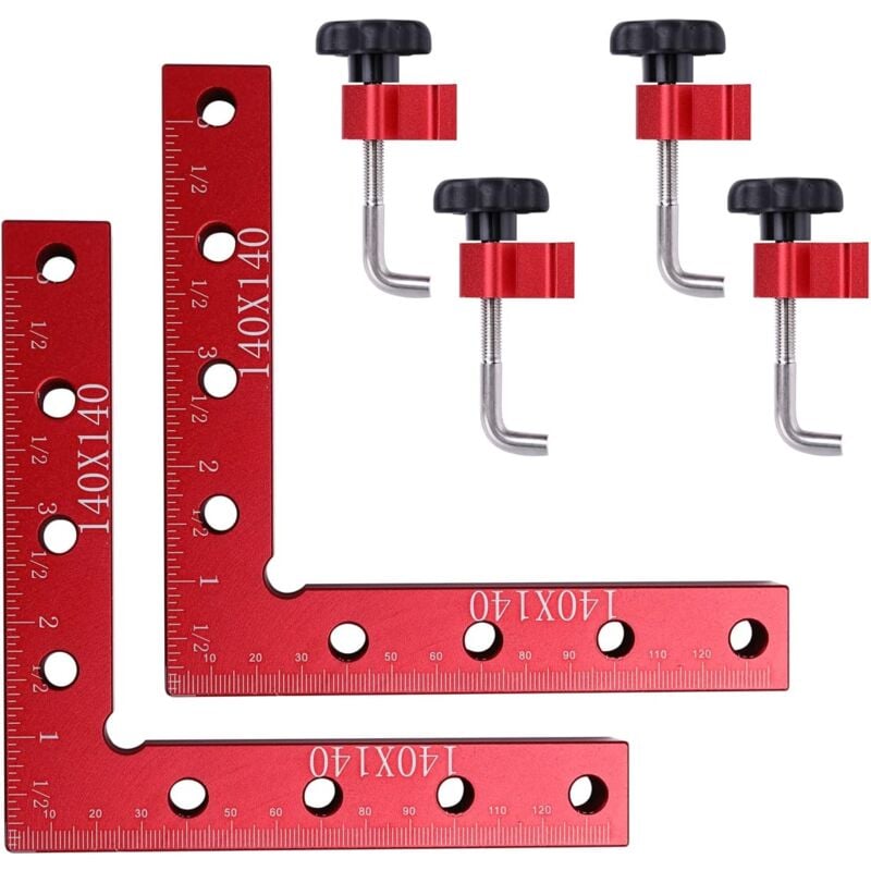 6 Piece Square Photo Frame Cabinet Drawer 90 Degree Positioning Right Angle Square Corner Clip For Woodworking