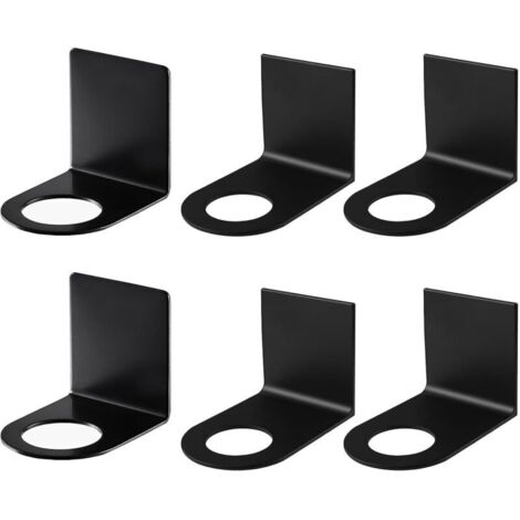 6-Piece Wall Mount for Hand Pump, Dispenser Hook, Self-Adhesive Wall-Mounted Bottle Holder, Stainless Steel Shampoo Holder for Kitchen and Bathroom