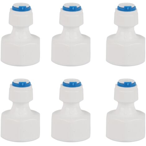 6 pièces 1/4 Tube OD à 1/2 femelle connecteur rapide pour filtre à eau osmose inverse