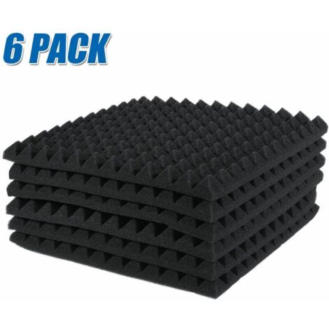 6 pièces 30  30  2.5 cm panneaux de mousse acoustique insonorisation mousse d'absorption éponge Studio KTV tuiles de coin en mousse insonorisée