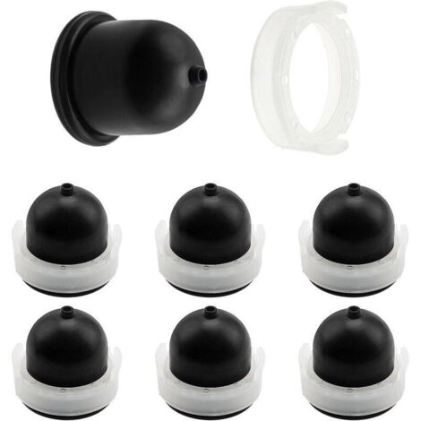 6 Pièces 694395 Poire D'Amorce De Carburateur, Pompe D'Amorçage Compatible Avec Briggs & Stratton 496115 4180 5085 (Noir)