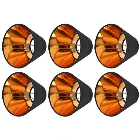 6 Pièces Abat-Jour Abat-Jour en Tissu Abat-Jour à Clipser pour E14 Lustre de Table Lampadaire Applique Chambre Décor, Protège Les Yeux