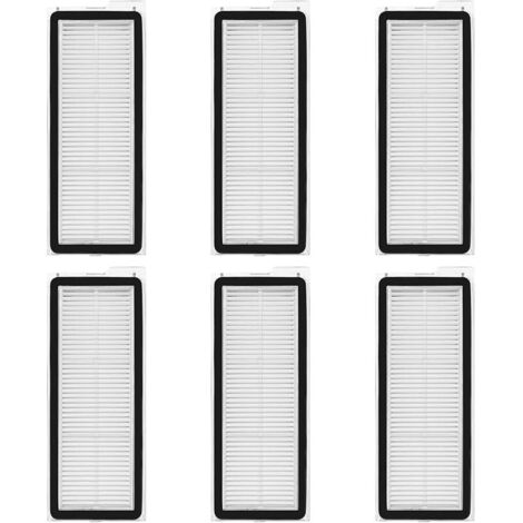 6 pièces accessoires de filtre HEPA pour Roborock Qrevo S5V, QRevo Maxv, QRevo Curv S5X，QRevo Edge S5A, Qrevo S, QRevo Pro, Qrevo Plus, Q revo Edge, Qrevo Curv, Qrevo Curve aspirateur