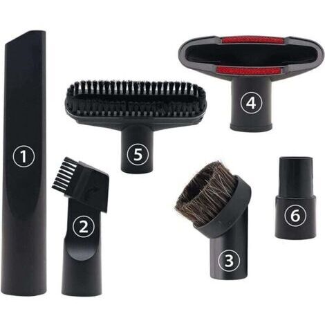 6 Pièces Accessoires pour Aspirateur, Convient aux Aspirateurs de Calibre 32 mm et 35 mm, pour Embout Aspirateur Karcher, Rowenta, Hoover, Xoiture, Bosch, Miele--