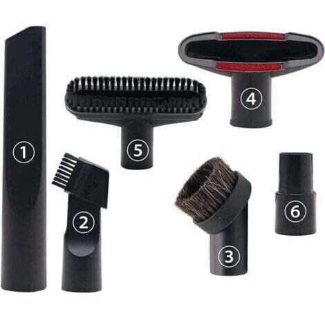 6 Pièces Accessoires pour Aspirateur, Convient aux Aspirateurs de Calibre 32 mm et 35 mm, pour Embout Aspirateur Karcher, Rowenta, Hoover, Xoiture, Bosch, Miele--TRIMEC