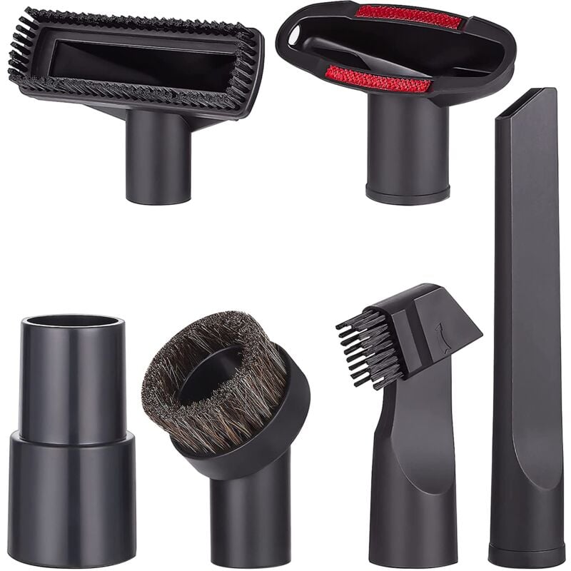 6 Pièces Accessoires pour Aspirateur, Convient aux Aspirateurs de Calibre 32 mm,pour Embout Aspirateur Karcher/Rowenta/Hoover/Xoiture/Bosch/Miele