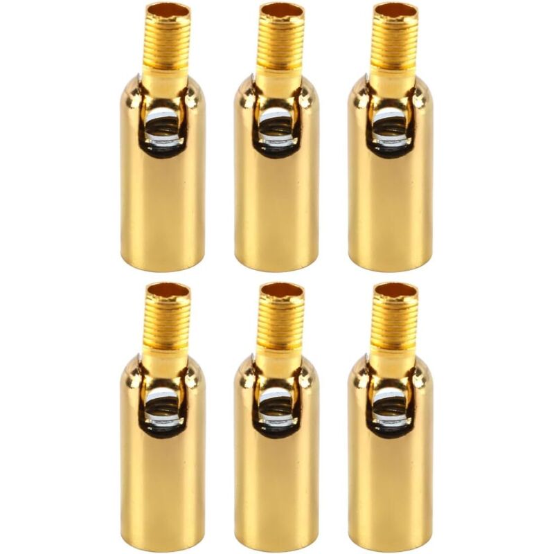 6 Pièces Adaptateur De Plafonnier Incliné 180 Degrés Filetage M10 Adaptateur De Plafonnier Suspendu pour Plafond Angulaire Ou Irrégulier Or