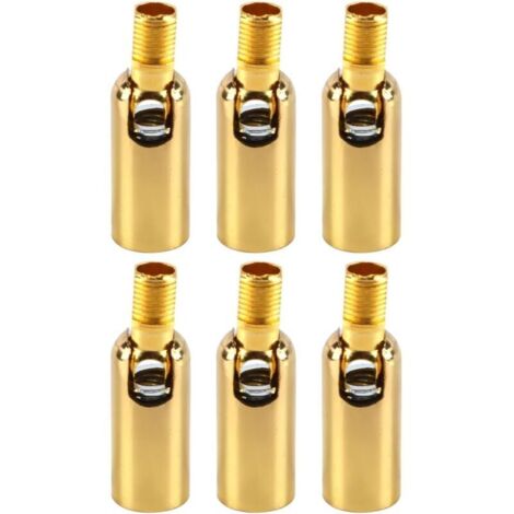 6 Pièces Adaptateur De Plafonnier Incliné 180 Degrés Filetage M10 Adaptateur De Plafonnier Suspendu pour Plafond Angulaire Ou Irrégulier Or