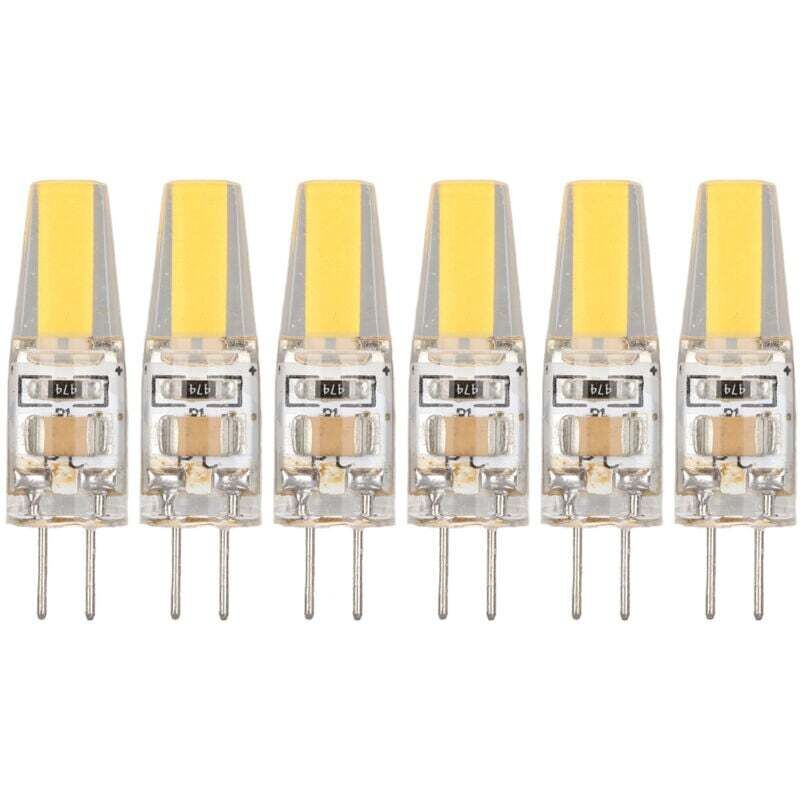 6 Pièces Ampoule LED G4 6W 500LM Blanc Chaud 220V Pour Plafonnier Applique Lampe De Table Économie D'Énergie