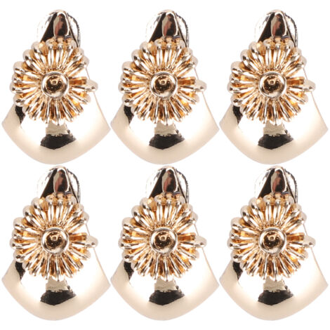 6 pièces attaches à chaussures universelles, boucles pour bottes, décoration de mariage et fêtes, accessoires pour bride, embout métallique HW15