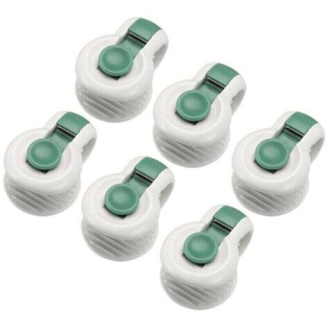 6 pièces attaches de clip de couette pour le placement sans angle des accessoires de literie fixateurs anti-déménagement, vert
