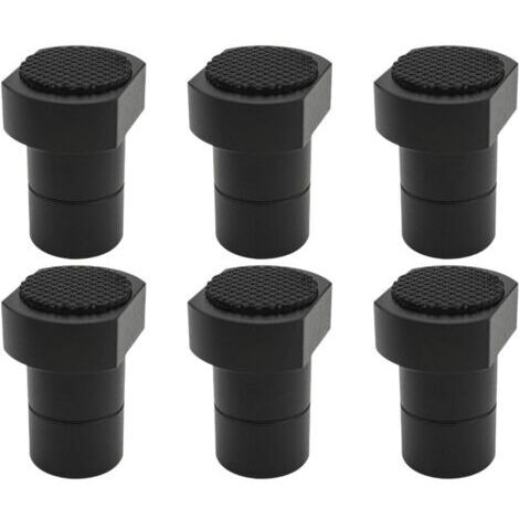 6 Pièces Bench Dog Clamp En Alliage D'Aluminium pour Serrage Précis Accessoire Antidérapant Établi Menuiserie Convient Au Bricolage Fabrication Artisa, Noir 20mm