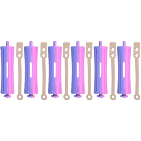 6 Pièces Bigoudis Chauffants pour Cheveux, Rouleaux à Vagues avec Pinces, Outil de Coiffure SH-9
