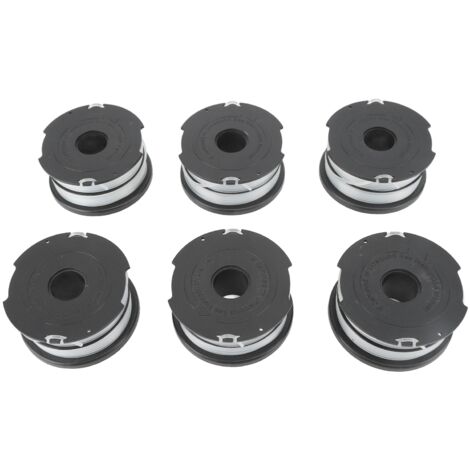 6 pièces Bobine de Rechange 11,8 mètres Fil 0,06 pouces pour Taille-Bordures DF065 et Modèles Compatibles