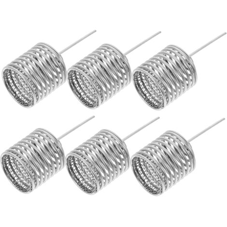 6 Pièces boîte à engrais mis en pot paniers légume plantation usine conteneur de fertilisation panier d'engrais pour fleurs porte-engrais Acier inoxydable Silver
