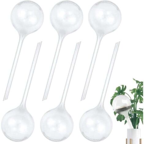 6 Pièces Boules d'Irrigation pour Plantes, Distributeur d'Eau pour Plantes d'Intérieur et d'Extérieur, Accessoire et raccord goutte à goutte