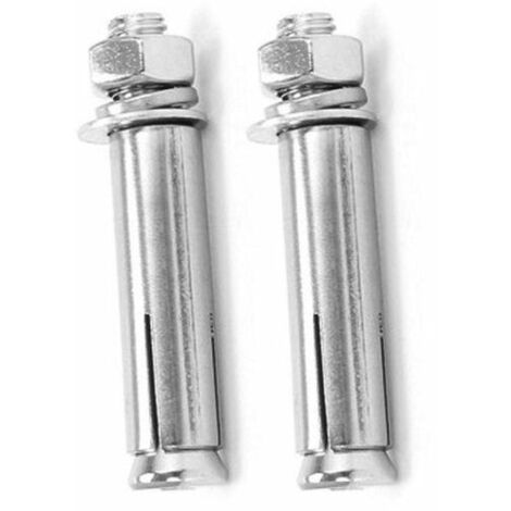 6 pièces boulons à vis d'expansion, boulon d'ancrage à douille d'expansion à écrou hexagonal externe en acier inoxydable 304 Ancres de fixation robustes (M8 80mm)