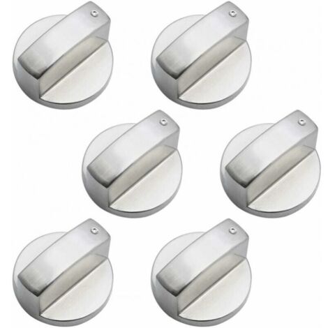 6 Pièces Boutons de Commande Universels en Métal Bouton Cuisinière à Gaz 6mm boutons de contrôle universels bouton de poêle pour cuisinière à gaz cuisinière four plaque de cuisson