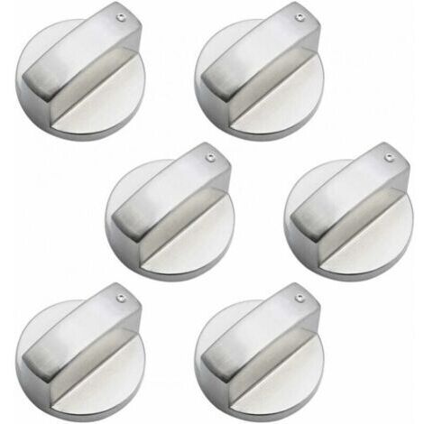 6 Pièces Boutons de Commande Universels en Métal Bouton Cuisinière à Gaz 6mm boutons de contrôle universels bouton de poêle pour cuisinière à gaz cuisinière four plaque de cuisson