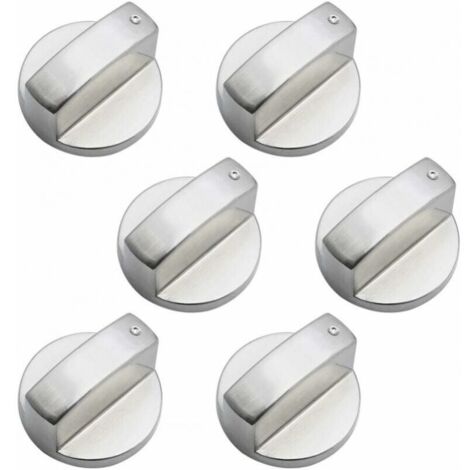 6 Pièces Boutons de Commande Universels en Métal Bouton Cuisinière à Gaz 6mm boutons de contrôle universels bouton de poêle pour cuisinière à gaz cuisinière four plaque de cuisson