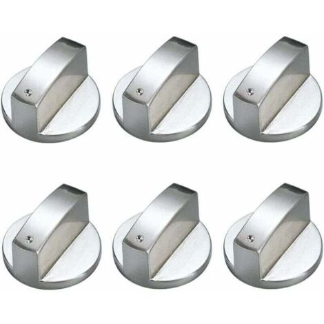 6 Pièces Boutons de Commande Universels en Métal Bouton Cuisinière à Gaz 6mm boutons de contrôle universels bouton de poêle pour cuisinière à gaz cuisinière four plaque de cuisson