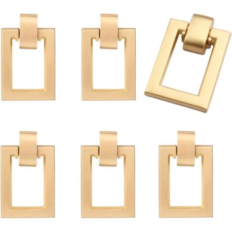 6 Pièces Boutons de Meuble Doré, Boutons de Tiroir Poignée Cuisine,pour Placards de Cuisine, Commodes, Armoires