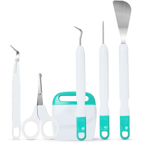 6 pièces bricolage Silhouette en relief outil de libellé vinyle désherbage ensemble d'outils papier cartonné artisanat Kit d'outils de base pour Cricut Maker Silhouette