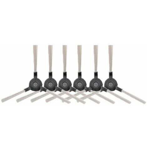 6 Pièces Brosses Latérales Robot Aspirateur Nettoyant Pièces pour Amibot Pure, Pulse et Prime,AMIBOT Prime H2O,AMIBOT Pure H2O,TRIMEC