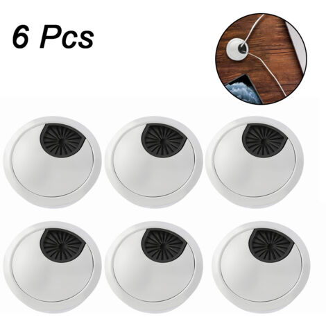 6 pièces bureau fil cordon câble œillets trou couverture bureau PC bureau câble cordon organisateur plastique couverture