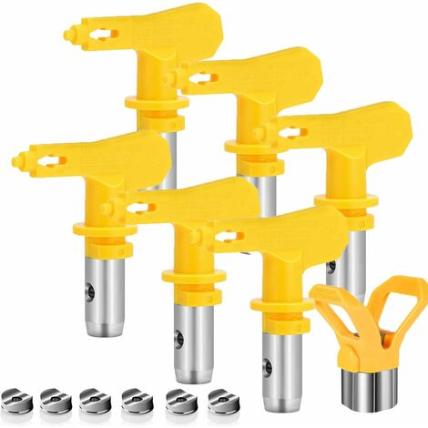 6 pièces Buse Airless,Buse Pistolet Airless pour Pistolet à Peinture Haute Pression