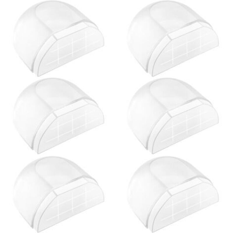 Csparkv - 6 Pièces Butee de Porte Interieur, Arret de Porte Adhesive, Butoir de Stop Porte Sol, Arrêt de Porte Transparent pour Tous les Sols Durs,