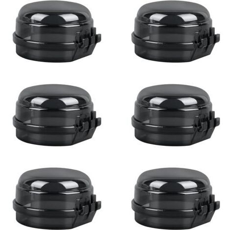 6 Pièces Cache Bouton cuisinière, Protection Gaziniere, Bouton de Sécurité Four, Gaz Couverture de Bouton, Protection Bouton Cuisinière, pour Protection Serrures Bébé Cuisine Sécurité (Noir)