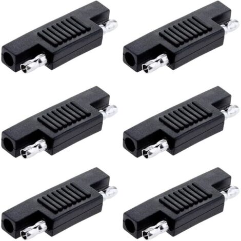 6 Pièces Connecteurs d'adaptateur de polarité inversée Solaire SAE pour câble d'extension à déconnexion Rapide SAE à SAE, Chargeur de Batterie de Panneau Solaire