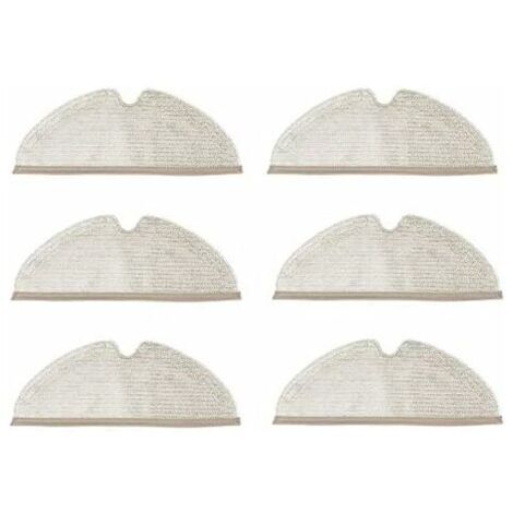 6 pièces de rechange pour aspirateur, chiffons et accessoires neufs compatibles avec les aspirateurs Xiaomi Roborock S5 Max, S6 Pure, S6 Maxv, S5, S51, S50, S55 et XIAOWA E25 E35.