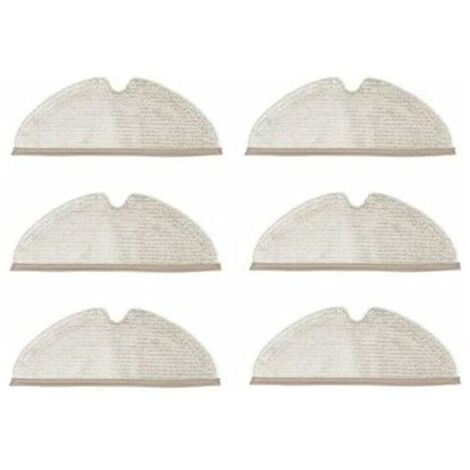 6 pièces de rechange pour aspirateur, chiffons et accessoires neufs compatibles avec les aspirateurs Xiaomi Roborock S5 Max, S6 Pure, S6 Maxv, S5, S51, S50, S55 et XIAOWA E25 E35.