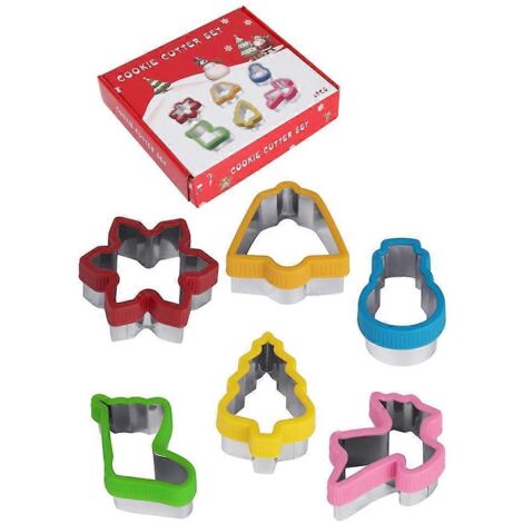 6 pièces Emporte-pièces en Acier Inoxydable Formes de Noël - Flocon de Neige