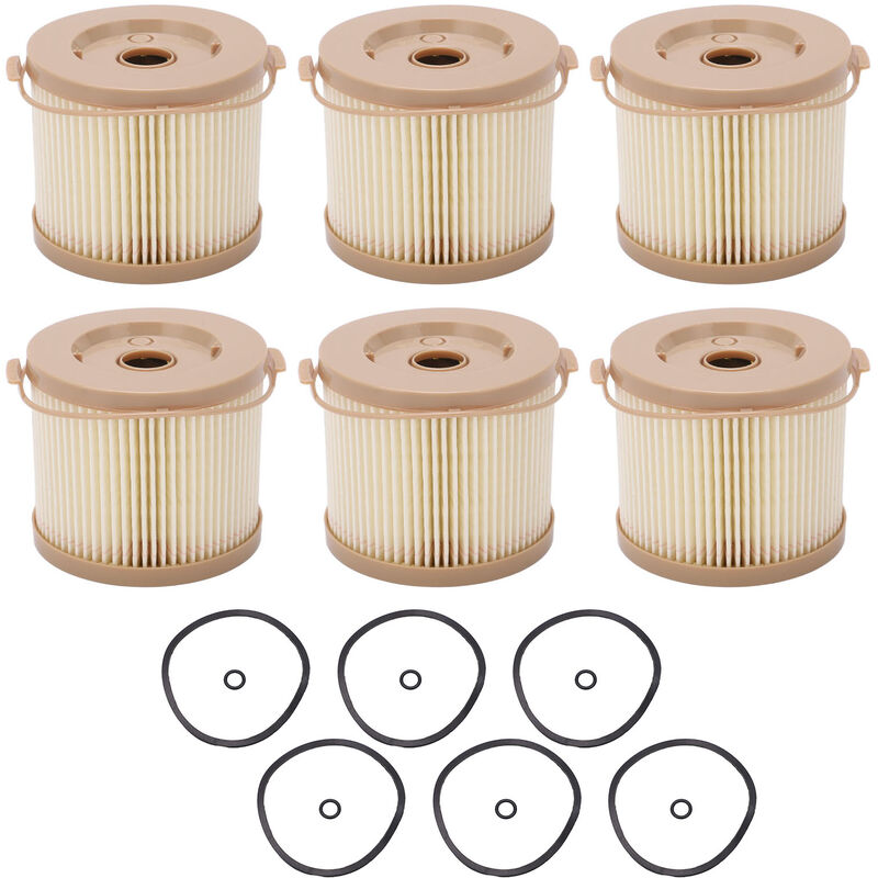 6 pièces filtre à carburant séparateur d'eau Kit de filtre à eau d'huile de remplacement pour racor 2010PM-OR 500FG - Eosnow