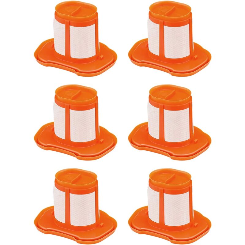 6 pièces Filtre pour Aspirateur Black Decker HHVKF10,Accessoire Pièces de rechange lavable