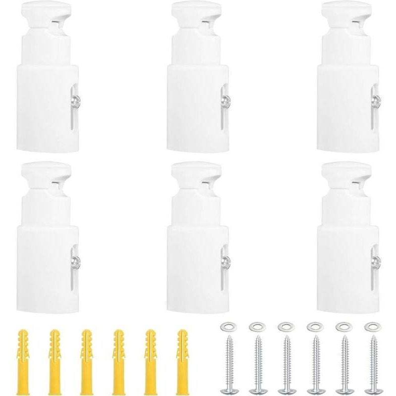 6 Pièces Fixation Seche Serviette Fixation Radiateur Fonte Support Radiateur Distance Réglable Support Radiateur Convient aux Radiateurs de Salle de