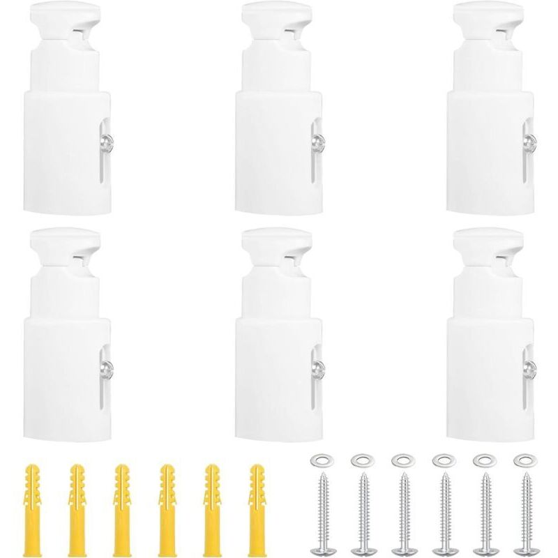 6 Pièces Fixation Seche Serviette Fixation Radiateur Fonte Support Radiateur Distance Réglable Support Radiateur Convient aux Radiateurs de Salle de