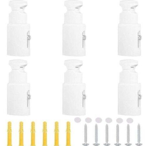 6 Pièces Fixation Seche Serviette Fixation Radiateur Fonte Support Radiateur Distance Réglable Support Radiateur Convient aux Radiateurs de Salle de Bain Droits ou Courbes