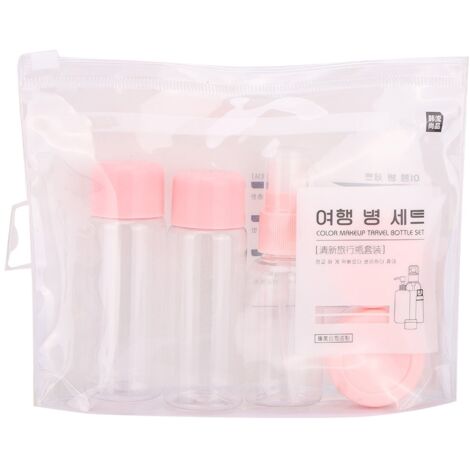 6 pièces Flacons Spray Transparents pour Cosmétiques, Lot de Récipients Vides de Voyage