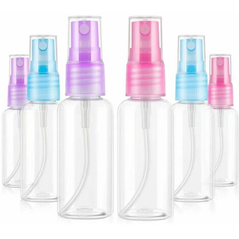 6 Pièces Flacons Vaporisateurs Rechargeable Pulvérisateur à Brume Fine  Bouteille de Brume en Plastique Transparent - 100