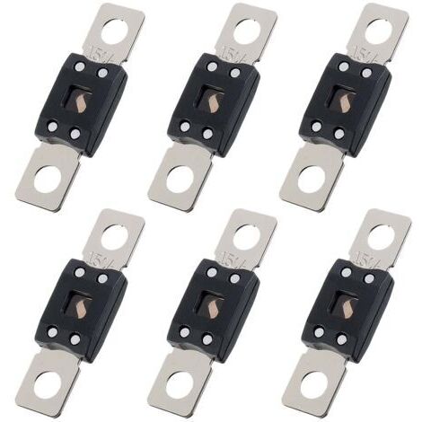 6 Pièces Fusible Voiture, Fusibles Automobiles Plats, Fusibles Gros, courant élévé fusible auto 150A, pour Auto, Bus, Véhicules de Construction, Marine et Mega à Camionnette (150)