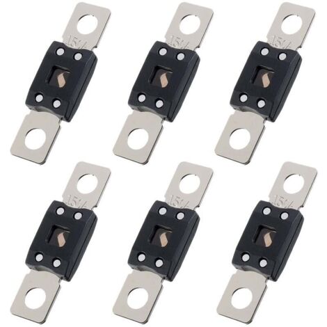 6 Pièces Fusible Voiture, Fusibles Automobiles Plats, Fusibles Gros, courant élévé fusible auto 150A, pour Auto, Bus, Véhicules de Construction, Marine et Mega à Camionnette (150)