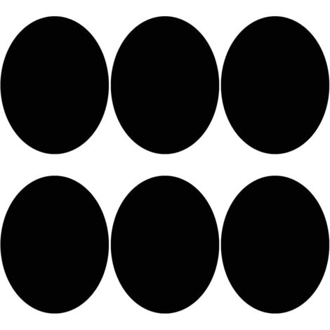 6 Pièces Genouillères Enfants Patch de Vêtements Thermoadhésif, Genouillères et Coudières en Tissu Résistant, Taille Universelle, pour Pantalons, Usage Quotidien (Noir)