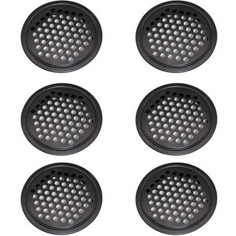 6 Pièces Grille de Ventilation en Acier Inoxydable,Grille aération, Grille de Ventilation L'armoire- 60 mm Grille Ventilation Ronde Peut être Utilisé Dans Cuisine Meubles bouche aération inox