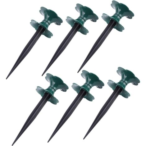 6 Pièces Guides De Tuyau Arrosage Piquets De Guidage Pour Tuyau Arrosage Support De Pelouse Piquet